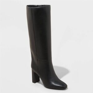 Elegant Black Knee-High Women's Boots